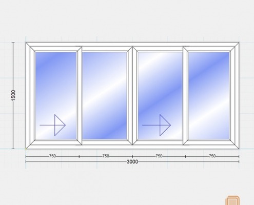 پنجره یو پی وی سی کشویی (Slide)