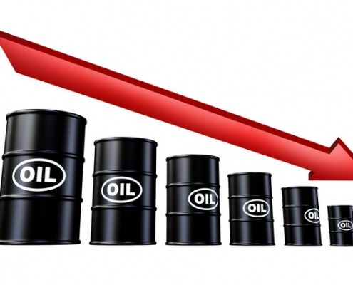 قیمت نفت پایین‌تر رفت